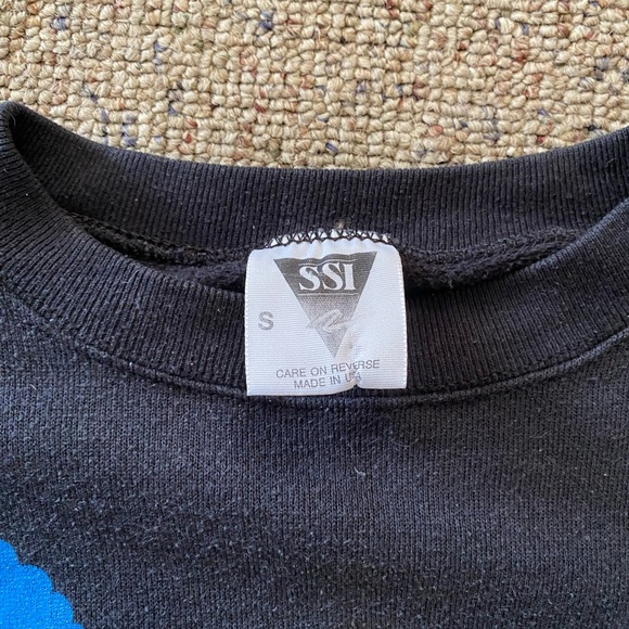 Vintage 1990 The Simpsons Crewneck Sweatshirt - Sz Small - Black Made in USA - Picture 3 of 5